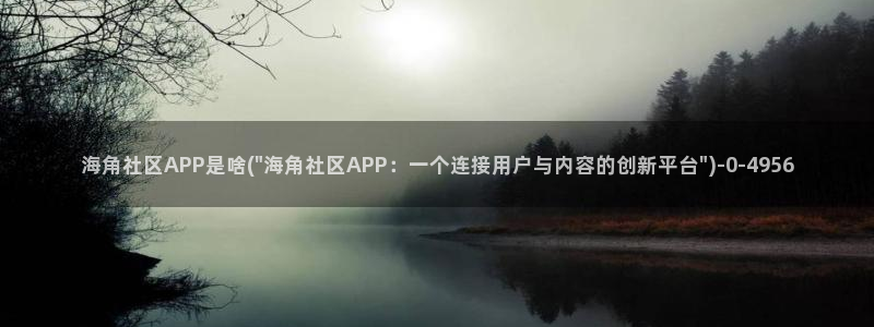 海角社区网址怎么换了：海角社区APP是啥(\